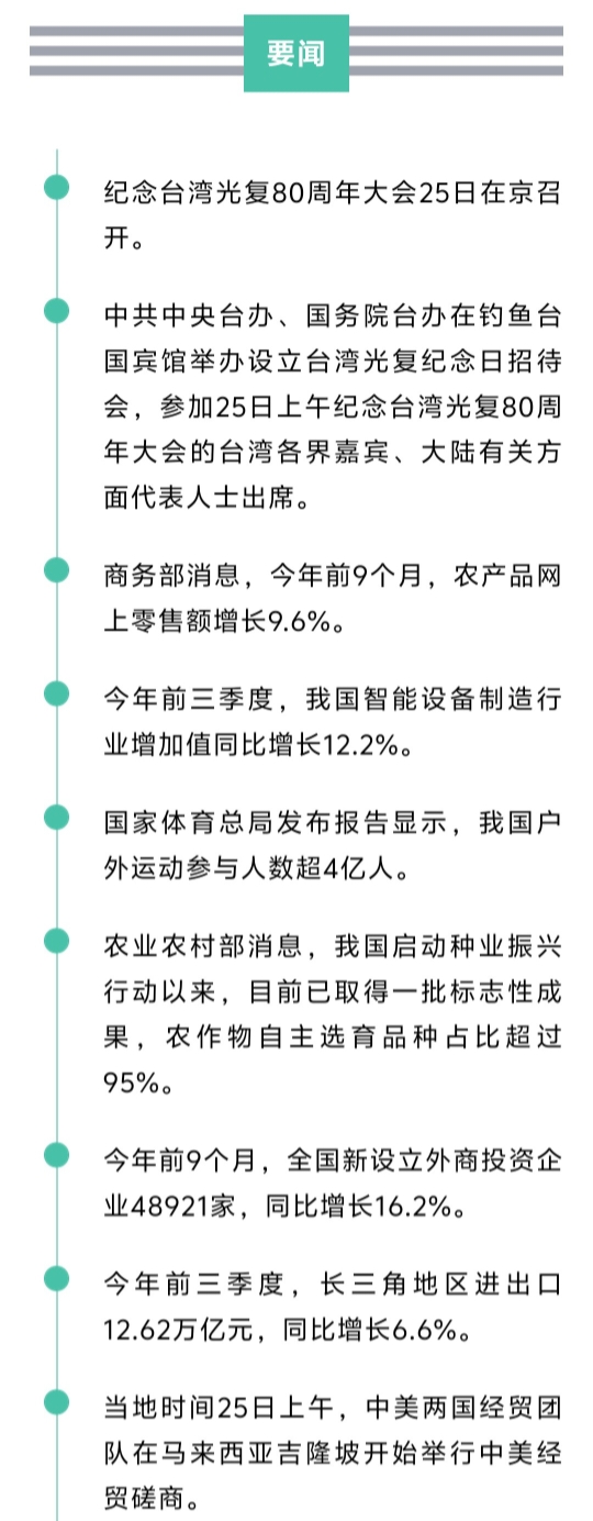 来了！新闻早班车20251026